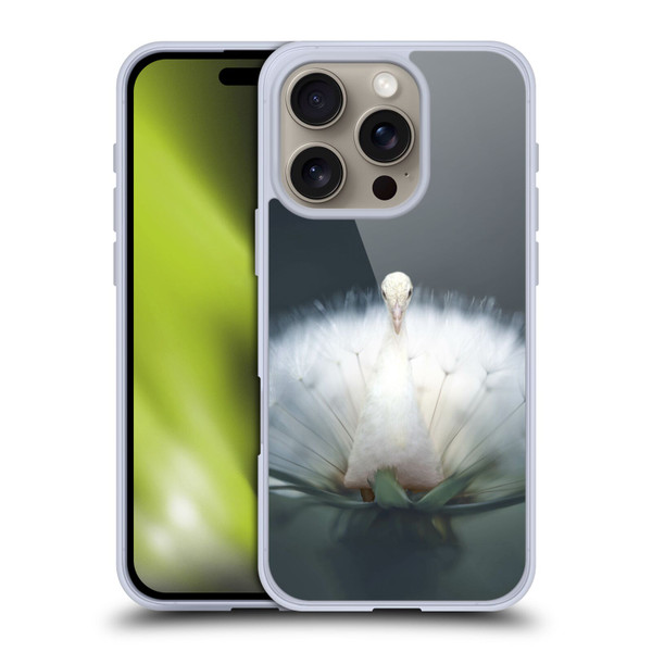Pixelmated Animals Surreal Pets Peacock Wish Soft Gel Case for Apple iPhone 16 Pro