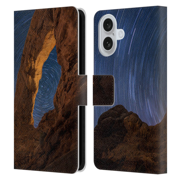 Royce Bair Nightscapes Star Trails Leather Book Wallet Case Cover For Apple iPhone 16