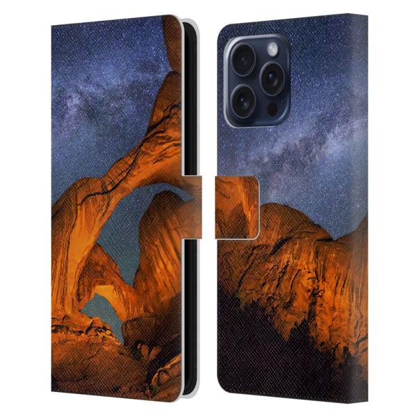 Royce Bair Nightscapes Triple Arch Leather Book Wallet Case Cover For Apple iPhone 16 Pro Max
