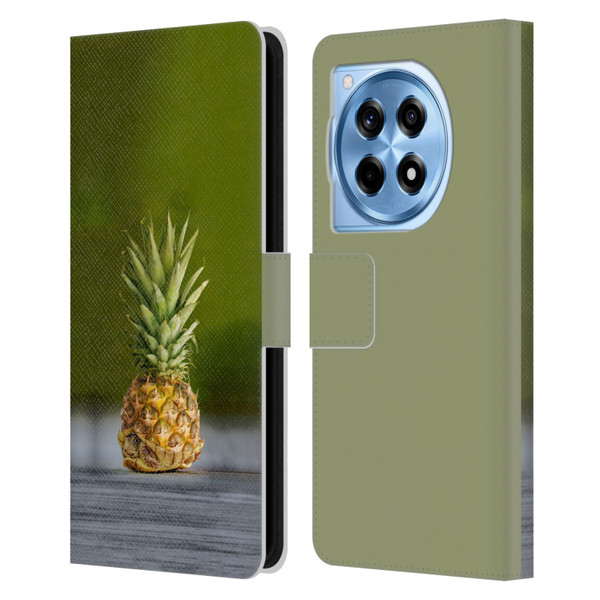 Pixelmated Animals Surreal Pets Pineapple Turtle Leather Book Wallet Case Cover For OnePlus 12R