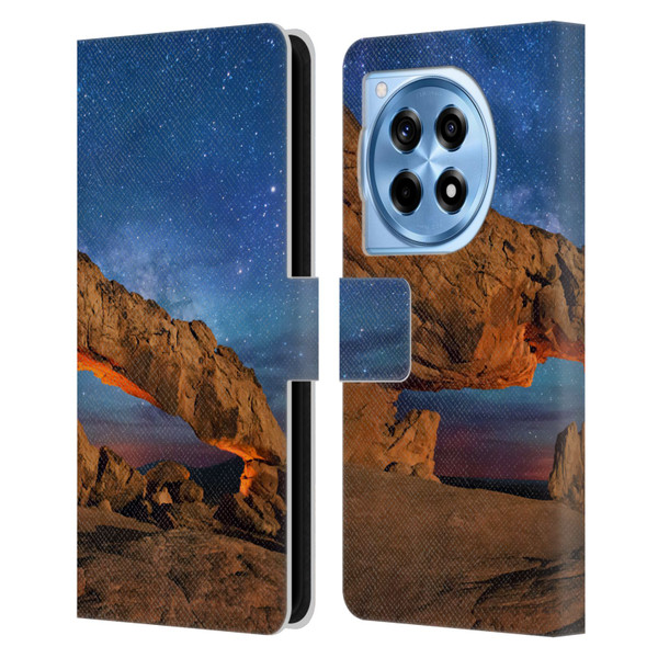 Royce Bair Nightscapes Sunset Arch Leather Book Wallet Case Cover For OnePlus 12R