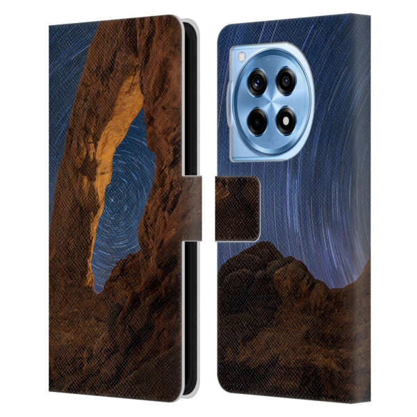 Royce Bair Nightscapes Star Trails Leather Book Wallet Case Cover For OnePlus 12R