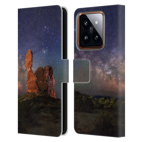 Royce Bair Nightscapes Balanced Rock Leather Book Wallet Case Cover For Xiaomi 14