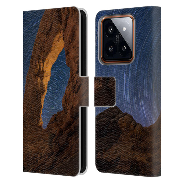 Royce Bair Nightscapes Star Trails Leather Book Wallet Case Cover For Xiaomi 14