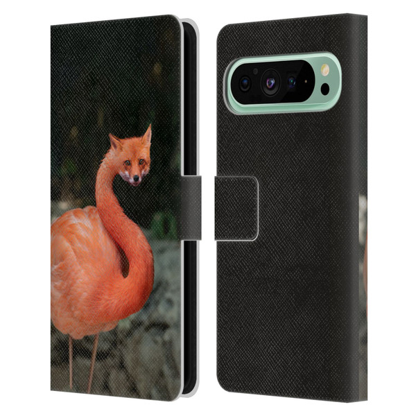 Pixelmated Animals Surreal Wildlife Foxmingo Leather Book Wallet Case Cover For Google Pixel 9 Pro XL
