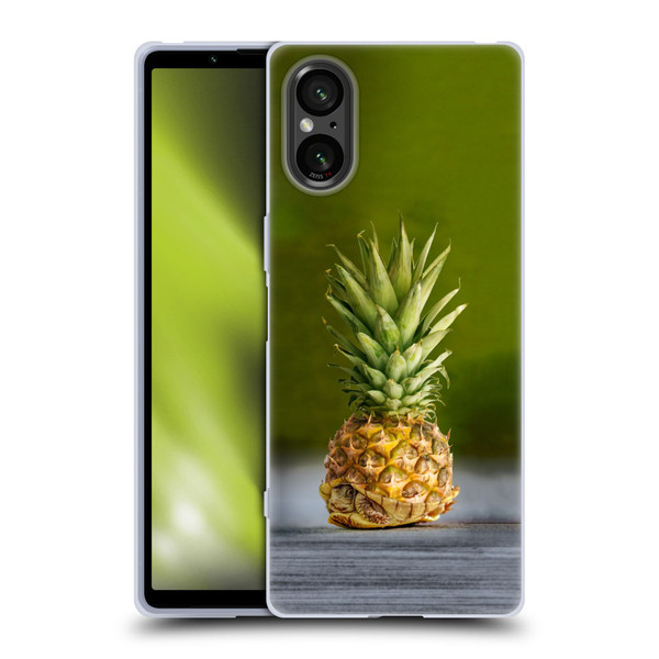 Pixelmated Animals Surreal Pets Pineapple Turtle Soft Gel Case for Sony Xperia 5 V 5G