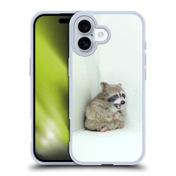 Pixelmated Animals Surreal Wildlife Hamster Raccoon Soft Gel Case for Apple iPhone 16