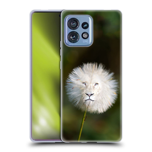 Pixelmated Animals Surreal Wildlife Dandelion Soft Gel Case for Motorola Moto Edge 40 Pro