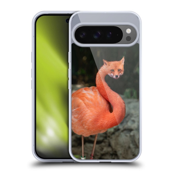 Pixelmated Animals Surreal Wildlife Foxmingo Soft Gel Case for Google Pixel 9 Pro XL
