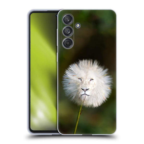 Pixelmated Animals Surreal Wildlife Dandelion Soft Gel Case for Samsung Galaxy M55 5G
