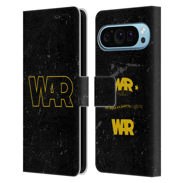 War Graphics Logo Leather Book Wallet Case Cover For Google Pixel 9 / Pixel 9 Pro