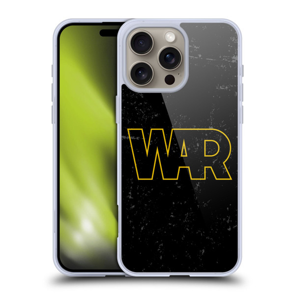 War Graphics Logo Soft Gel Case for Apple iPhone 16 Pro Max