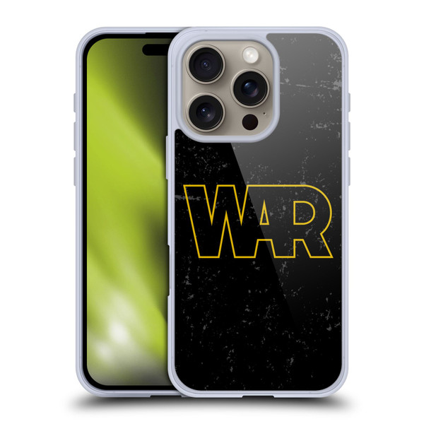 War Graphics Logo Soft Gel Case for Apple iPhone 16 Pro