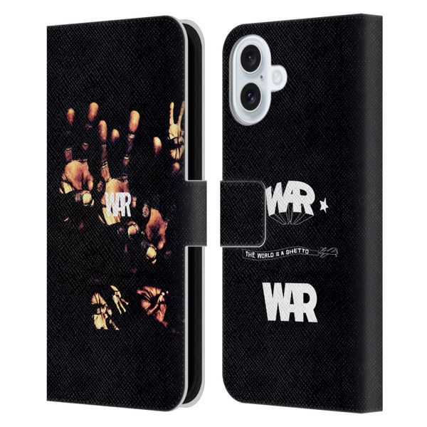 War Graphics Album Art Leather Book Wallet Case Cover For Apple iPhone 16 Plus