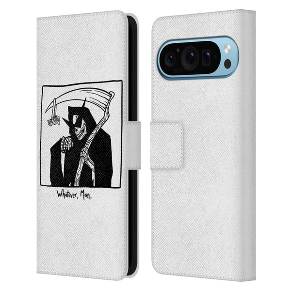 Matt Bailey Art Whatever Man Leather Book Wallet Case Cover For Google Pixel 9 / Pixel 9 Pro