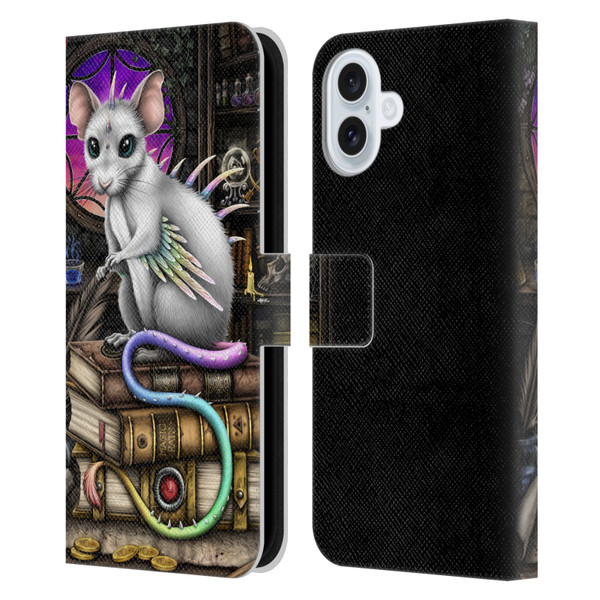 Sarah Richter Animals Alchemy Magic Rat Leather Book Wallet Case Cover For Apple iPhone 16 Plus