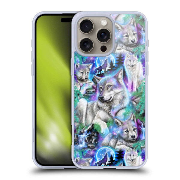 Sheena Pike Animals Daydream Galaxy Wolves Soft Gel Case for Apple iPhone 16 Pro Max