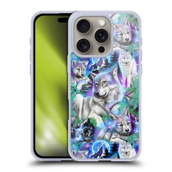 Sheena Pike Animals Daydream Galaxy Wolves Soft Gel Case for Apple iPhone 16 Pro