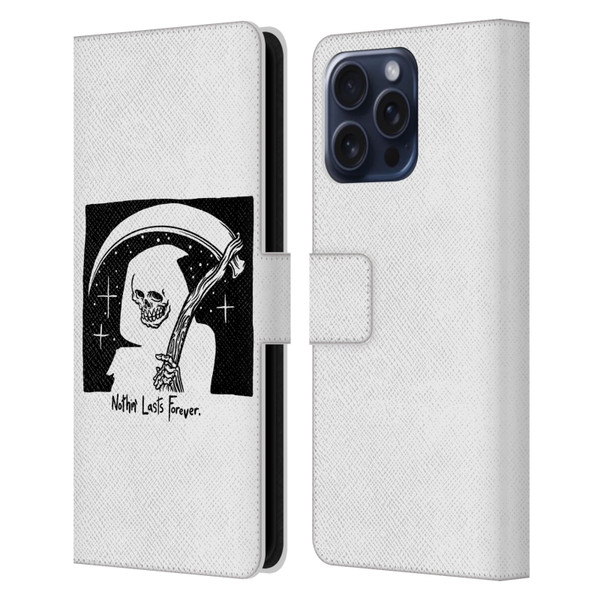 Matt Bailey Art Nothing Last Forever Leather Book Wallet Case Cover For Apple iPhone 16 Pro Max