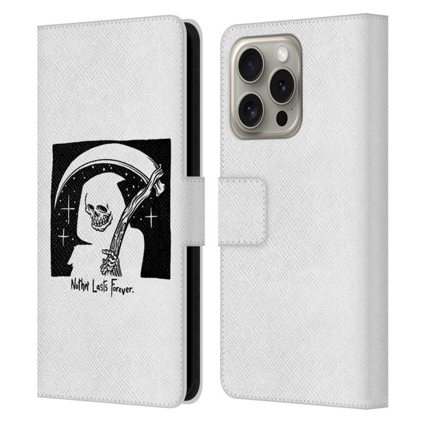 Matt Bailey Art Nothing Last Forever Leather Book Wallet Case Cover For Apple iPhone 16 Pro