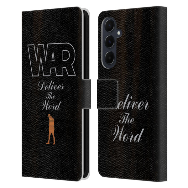 War Graphics Deliver The World Leather Book Wallet Case Cover For Samsung Galaxy A55 5G