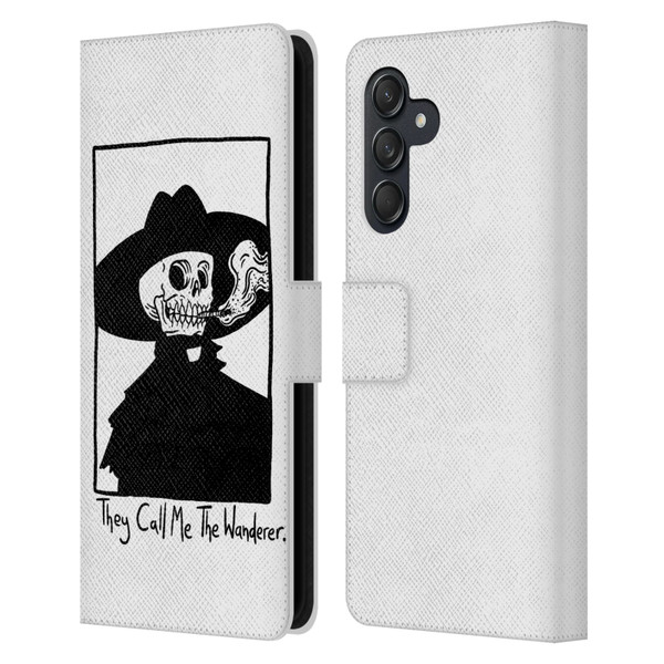 Matt Bailey Art They Call MeThe Wanderer Leather Book Wallet Case Cover For Samsung Galaxy M55 5G