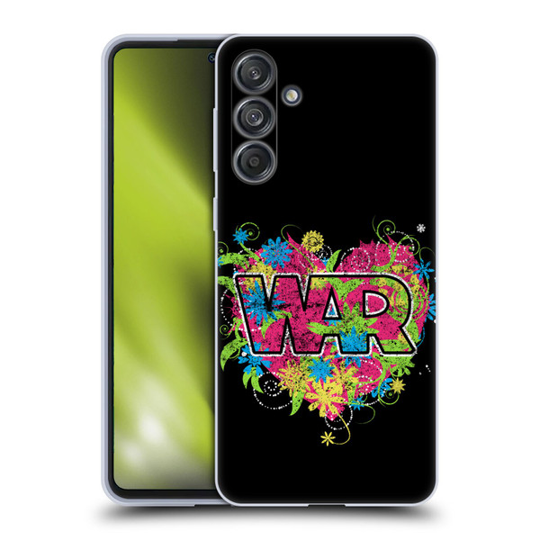 War Graphics Heart Logo Soft Gel Case for Samsung Galaxy M55 5G