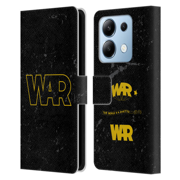 War Graphics Logo Leather Book Wallet Case Cover For Xiaomi Redmi Note 13/13 Pro 5G