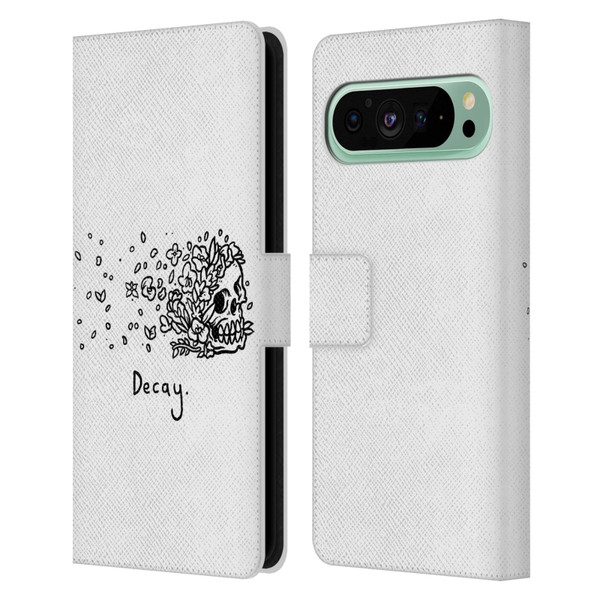 Matt Bailey Skull Decay Leather Book Wallet Case Cover For Google Pixel 9 Pro XL