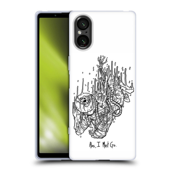 Matt Bailey Art Alas I Must Go Soft Gel Case for Sony Xperia 5 V 5G