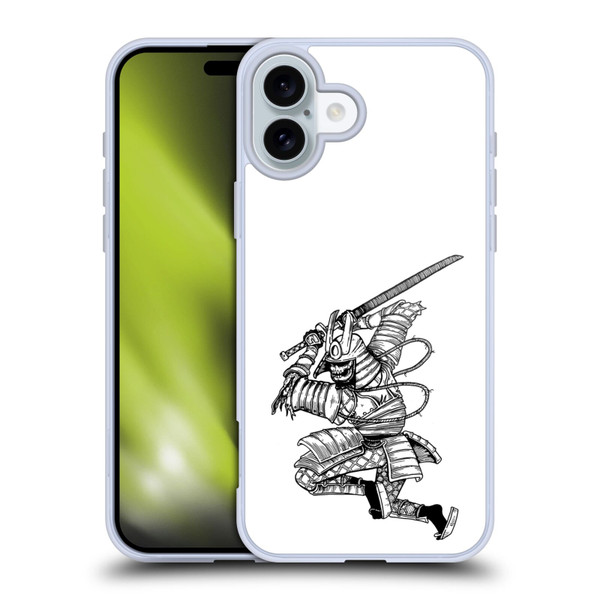 Matt Bailey Samurai Sword Stance Soft Gel Case for Apple iPhone 16 Plus