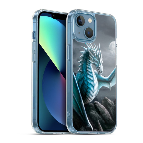 Sarah Richter Fantasy Creatures Blue Water Dragon Soft Gel Case for Apple iPhone 13 Mini & MagSafe