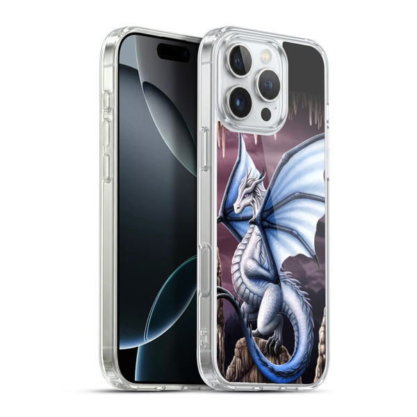 Sarah Richter Fantasy Creatures Blue Dragon Soft Gel Case for Apple iPhone 16 Pro Max & MagSafe