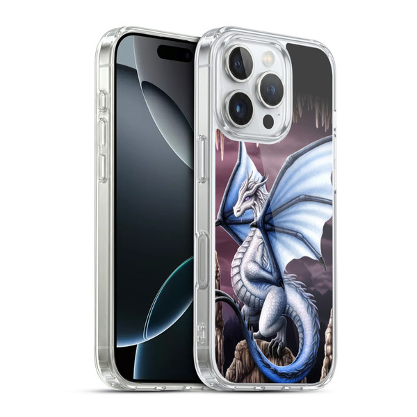 Sarah Richter Fantasy Creatures Blue Dragon Soft Gel Case for Apple iPhone 16 Pro & MagSafe