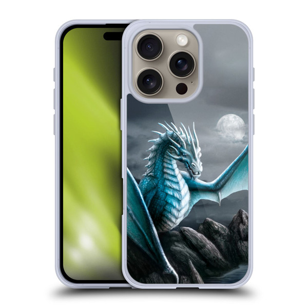 Sarah Richter Fantasy Creatures Blue Water Dragon Soft Gel Case for Apple iPhone 16 Pro