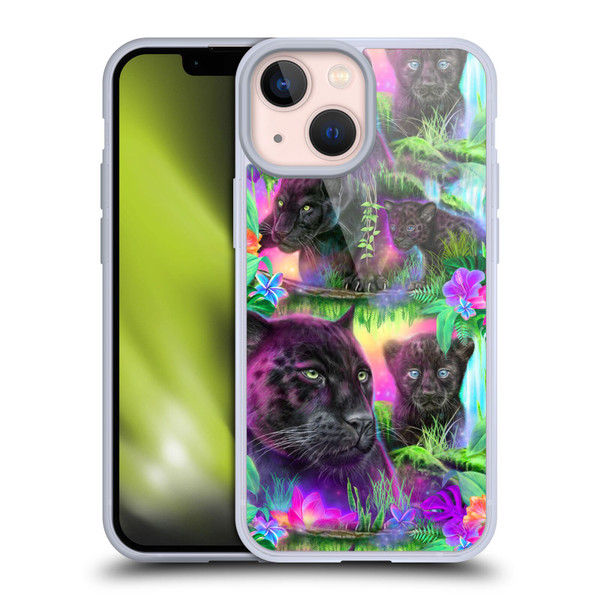 Sheena Pike Big Cats Daydream Panthers Soft Gel Case for Apple iPhone 13 Mini