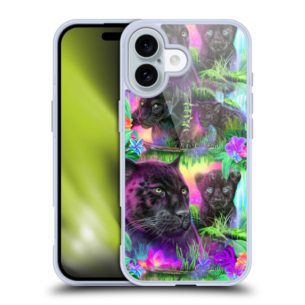 Sheena Pike Big Cats Daydream Panthers Soft Gel Case for Apple iPhone 16