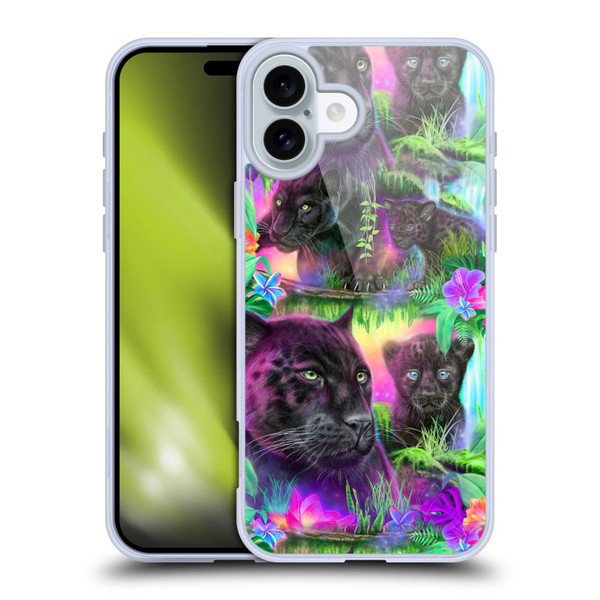 Sheena Pike Big Cats Daydream Panthers Soft Gel Case for Apple iPhone 16 Plus