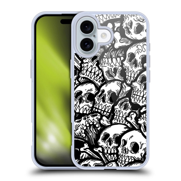 Matt Bailey Skull All Over Soft Gel Case for Apple iPhone 16