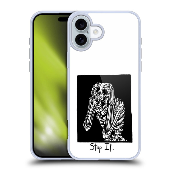Matt Bailey Skull Stop It Soft Gel Case for Apple iPhone 16 Plus