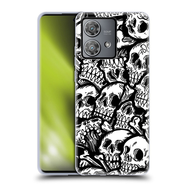 Matt Bailey Skull All Over Soft Gel Case for Motorola Edge 40 Neo 5G