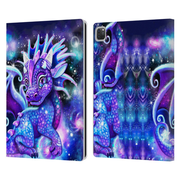 Sheena Pike Dragons Galaxy Lil Dragonz Leather Book Wallet Case Cover For Apple iPad Pro 13 M4 2024