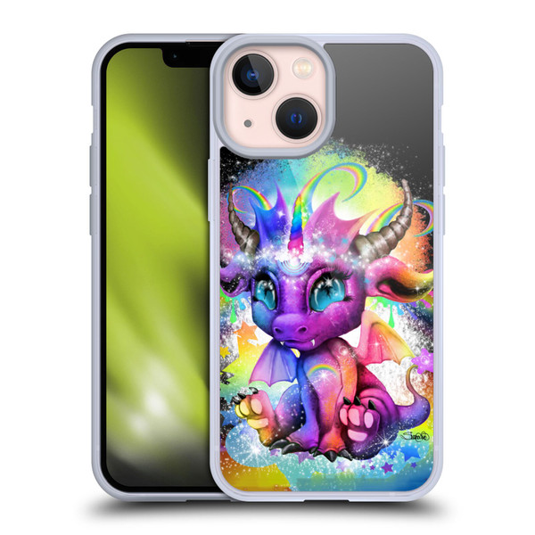 Sheena Pike Dragons Rainbow Lil Dragonz Soft Gel Case for Apple iPhone 13 Mini