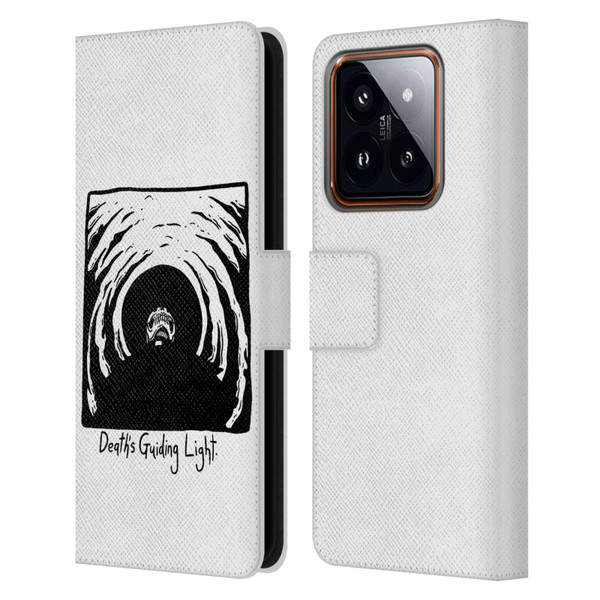 Matt Bailey Skull Deaths Guiding Light Leather Book Wallet Case Cover For Xiaomi 14