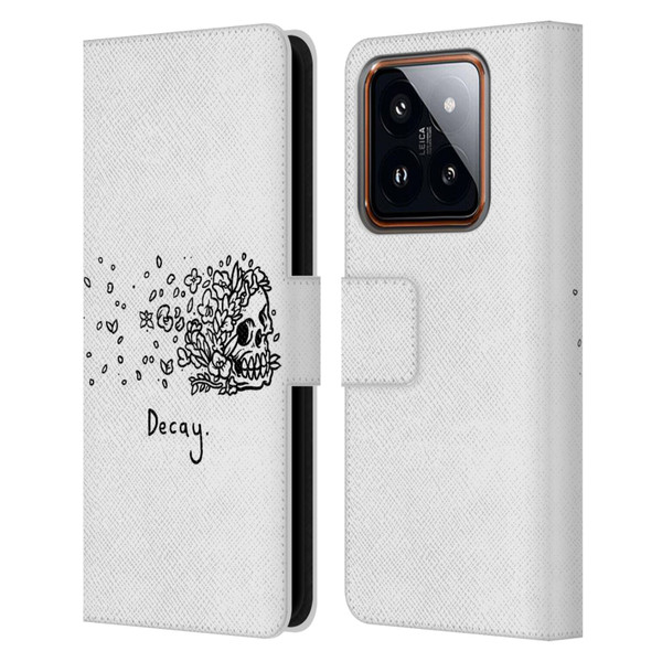 Matt Bailey Skull Decay Leather Book Wallet Case Cover For Xiaomi 14