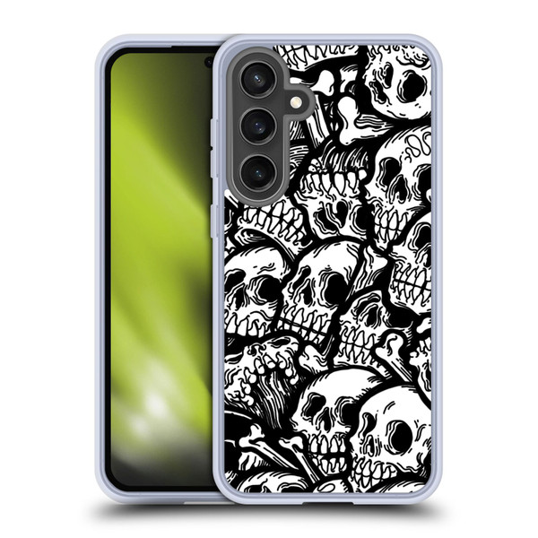 Matt Bailey Skull All Over Soft Gel Case for Samsung Galaxy S24 FE