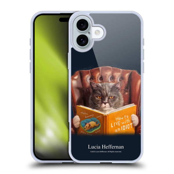 Lucia Heffernan Art Cat Self Help Soft Gel Case for Apple iPhone 16 Plus