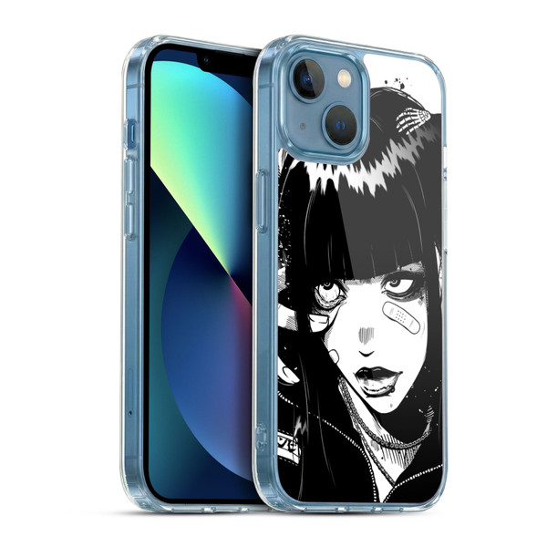 Zombie Makeout Club Art See Thru You Soft Gel Case for Apple iPhone 13 Mini & MagSafe