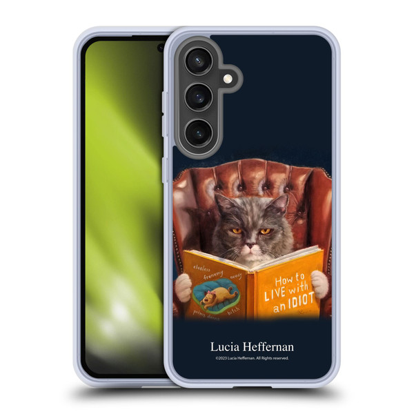 Lucia Heffernan Art Cat Self Help Soft Gel Case for Samsung Galaxy S24 FE