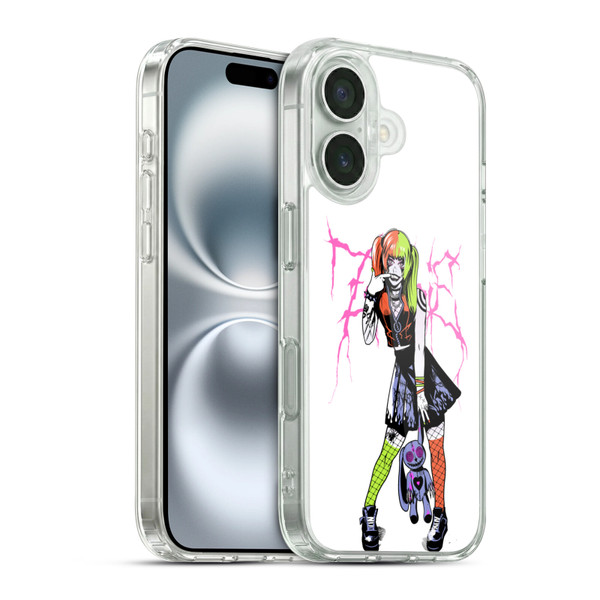 Zombie Makeout Club Graphics Bear Soft Gel Case for Apple iPhone 16 & MagSafe